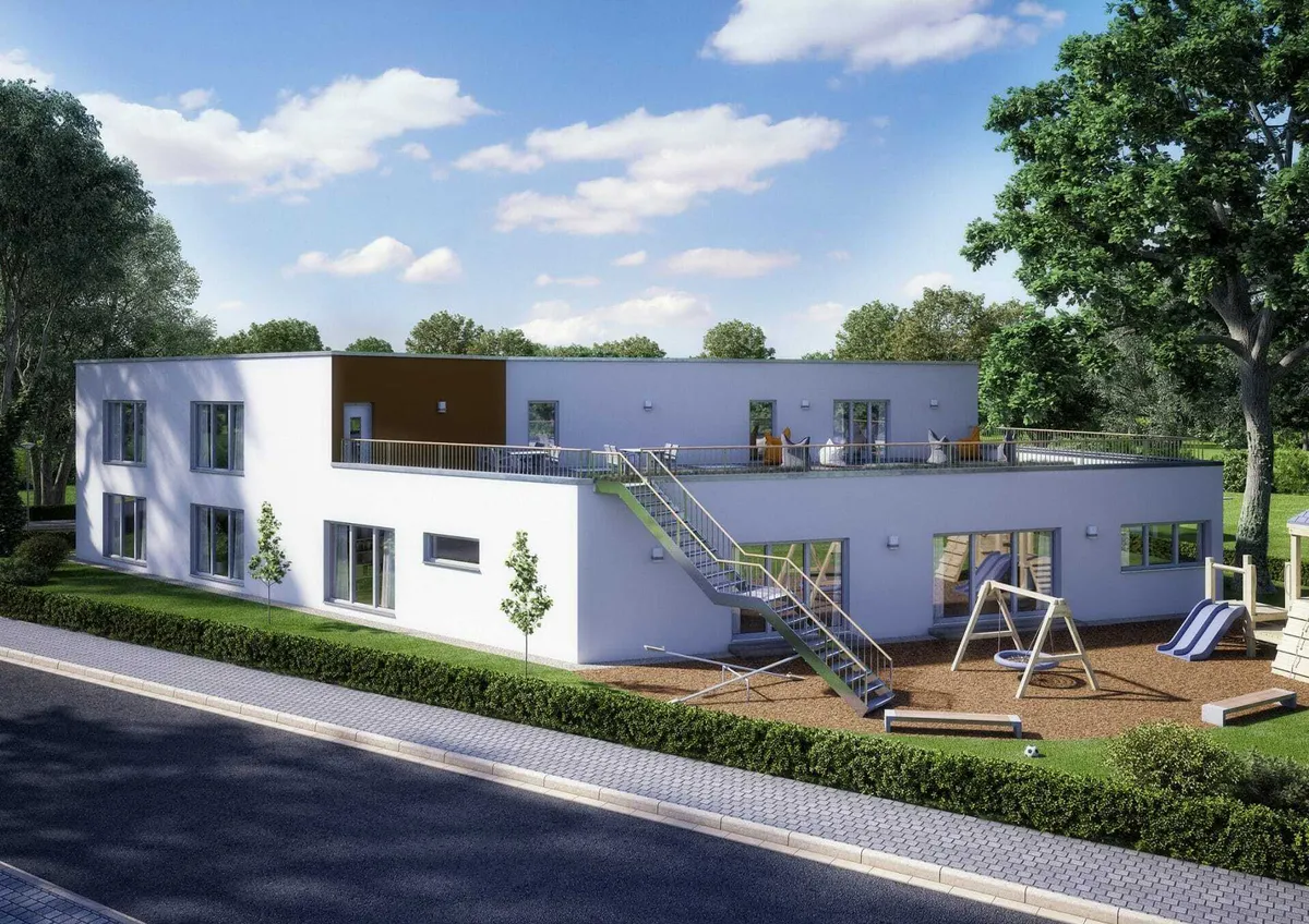 Kindergartengebäude in Fertigbauweise