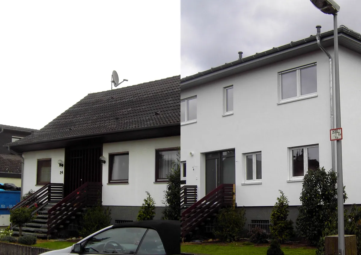 Modernisierung eines Bestandsgebäudes durch eine Aufstockung vom klassischen Einfamilienhaus zur Stadtvilla - NORDHAUS made im Bergischen